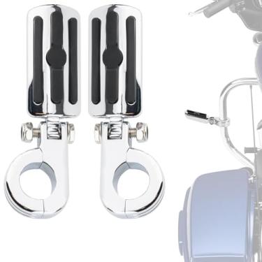 Imagem de PSLER Motorcycle Highway Pegs-1.25" Motorcycle Highway Crash Bar Foot Pegs Universal for Bike With 1-1/4" Engine Guard Chrome3