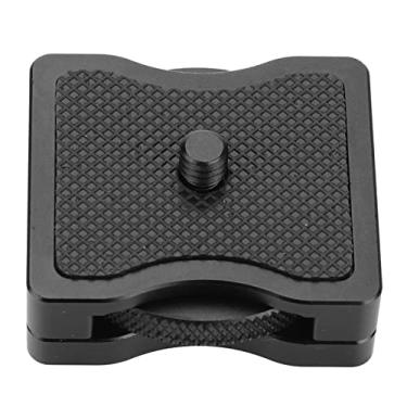 Imagem de Câmera Adaptador de alumínio rápido da câmera Bloco de extensão de altura para Crane ronins dslr estabilizador de 1/4 polegada parafuso preto 4.3x4.3x1.5cm