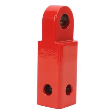 Imagem de Vomeko 23T Carbon Steel Shackle Hitch Receiver Heavy Duty Towing Recovery Mount for Trucks, SUVs 4x4 Off Road Vehicles (Powder Coated, 1.97 x 6.3) (Red)