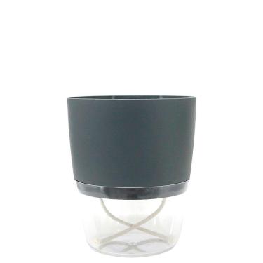 Imagem de Cachepot Acqua Autoirrigável 12 Cm Cor 04 - Grafite Sólido