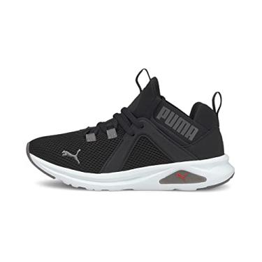 Imagem de PUMA Tênis infantil Enzo 2, Puma Preto e vermelho papoula, 6.5 Big Kid
