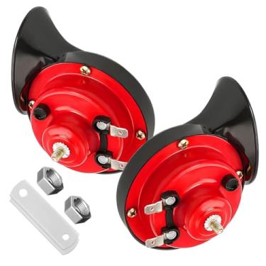 Imagem de Yourkar 2 peças de buzina de carro alta, buzina elétrica de caracol impermeável de 12 V, buzinas de tom alto 300DB substitui carros, SUVs, caminhões, motocicletas, carros elétricos, acessórios