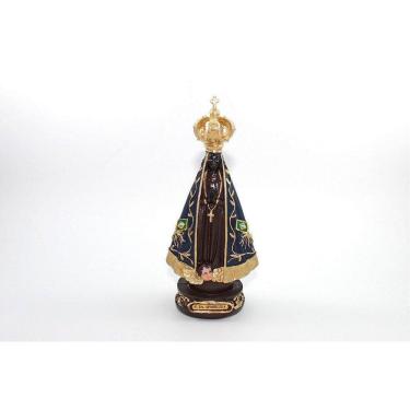 Imagem de Imagem Nossa Senhora Aparecida Coroa Vazada Resina 22 Cm