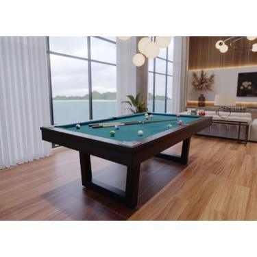 Imagem de Mesa de Sinuca/bilhar - 2,20x1,20 - Azul petróleo - Nelson Bilhares