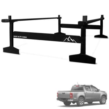 Imagem de Rack de Caçamba Alto Duplo Cargo 1,80m Universal Picapes Média - Gtnox