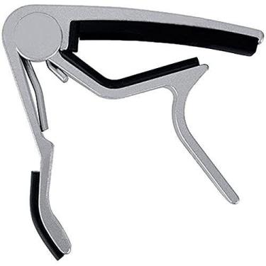 Imagem de Capotraste Braçadeira Guitarra E Violão Aço E Nylon Prata Dolphin