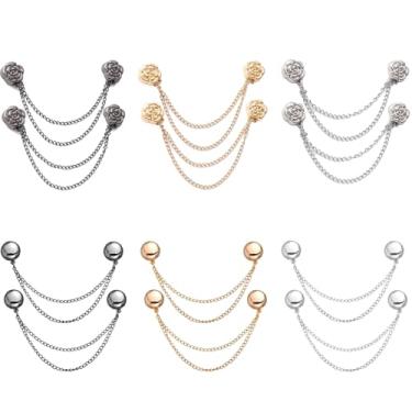 Imagem de VYNFLICK Clipes magnéticos para roupas: 12 peças de clipes magnéticos multifuncionais para camisa com corrente para roupas femininas mangas calças hijabs chapéus cachecóis