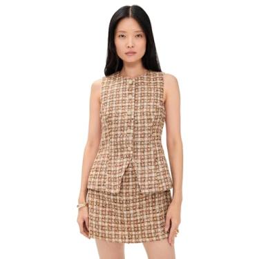 Imagem de ASTR the label Vestido feminino Dilone, Marrom multi, M