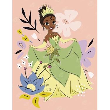 Imagem de DIAMOND ART CLUB Tiana - Kit de pintura de diamante Born to Dream, artesanato DIY divertido para adultos, tela de arte de diamante redondo para iniciantes, 33 x 42,7 cm (13" x 17" (33 x 42,7 cm)