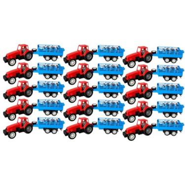 Imagem de Kit 15 Brinquedos Trator + 3 Bois Presente Doação Criança Infantil