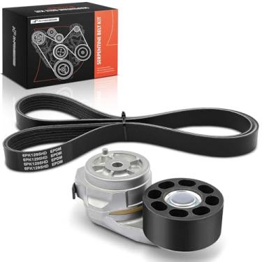 Imagem de A-Premium Kit de transmissão de correia serpentina do motor compatível com Ford, IC Corporation e International Harvester Cars - F-650, F-750, CE RE Commercial, CE Integrated, RE School Bus, 3200