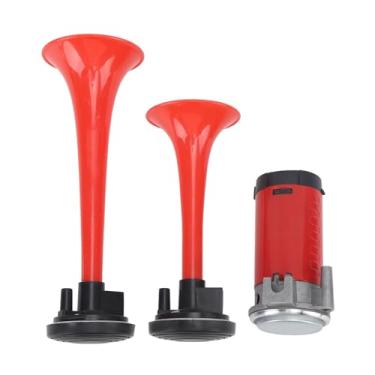 Imagem de aqxreight Huzina de Trompete de 120db de 12V de Carro Com Qualquer Barco de Caminhão de 12V Van Red
