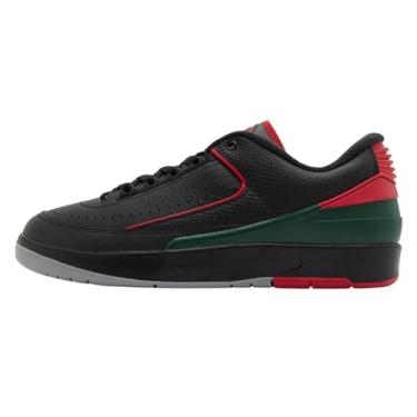 Imagem de Tênis masculino Jordan Air 2 Low Origins (DV9956-006, preto/abeto/cinza cimento/vermelho), Preto/abeto/cinza cimento/vermelho fogo, 39