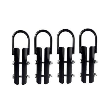 Imagem de Laxmedi Braçadeira de corda de escalada de 3,8 cm, ganchos de extremidade de corda, acessório de equipamento de treino, conector de polia para escalada, garagem, academia, equipamentos de fitness