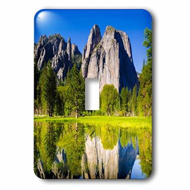Imagem de 3dRose (lsp_258989_1) Pedras catedrais de interruptor único refletidas na lagoa, Califórnia, EUA