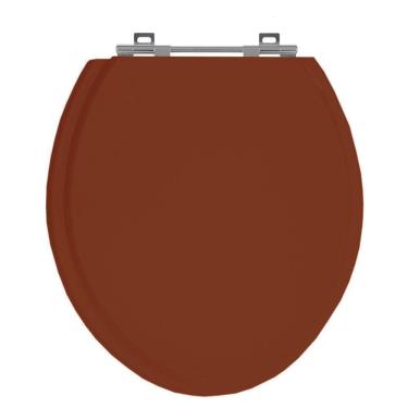 Imagem de Tampa Vaso Ravena Caramelo Bacia Deca Mdf Laqueado Caramelo