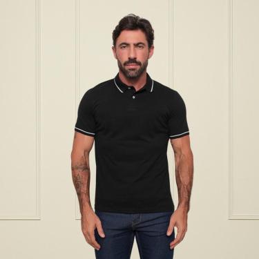 Imagem de Camisa Polo Masculina Sky Surf Manga Curta Lisa Gola com Botão Camiseta-Masculino