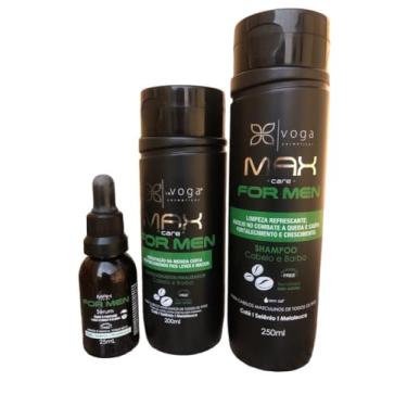 Imagem de Kit Shampoo Cond. Óleo Cabelo e Barba Max Care For Men Voga