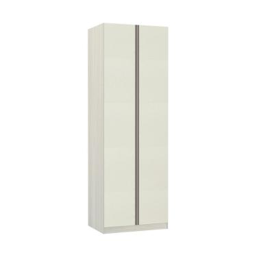 Imagem de Guarda-roupa Solteiro Luciane 2 Portas Prime Plus 80 Cm Legno Crema Com Kashmir