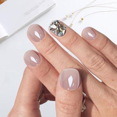 Imagem de Conjunto de 24 adesivos de unhas DIY para mulheres, kit de pontas de unhas reutilizáveis para looks estilosos, festa, viagem, escritório, uso diário, arte em casa ou salão de beleza