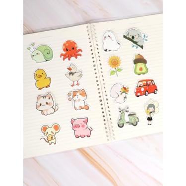 Imagem de Adesivos de animais para álbuns de recortes e projetos DIY - 100 peças de decalques reutilizáveis vívidos - prêmios perfeitos para sala de aula, lembrancinhas de festa, atividades de artesanato