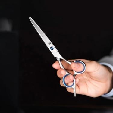 Imagem de 1 tesoura profissional de corte de cabelo - aço inoxidável premium, precisão - feita para uso diário de estilistas de salão