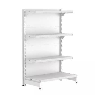 Imagem de Gondola Ponta 137 FIT Branco 4 Bandeja Sp Etiqueta - AMAPÁ