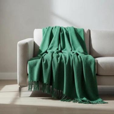 Imagem de Mantas para sofá e poltronas de Luxo - New Shop Textil, Verde Mesclado