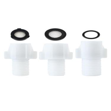 Imagem de Fêmea de 1/5.1 cm para macho de 1/5.1 cm, fêmea de 7/20.3 cm para macho de 1/5.1 cm, adaptador de bidê para válvula de enchimento de vaso sanitário, pulverizador de bidê, torneira externa, conversor