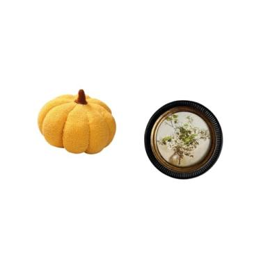 Imagem de Fenteer Almofadas de Abóbora de Halloween, Almofadas de Pelúcia Recheadas para Sofá, Decoração de Quarto, Moldura de Parede Ornamentada em Resina com E