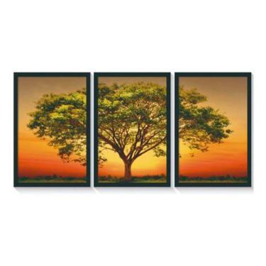 Imagem de Quadro Decorativo Paisagem Vida Com Moldura Grande 120X60 - Helloquadr
