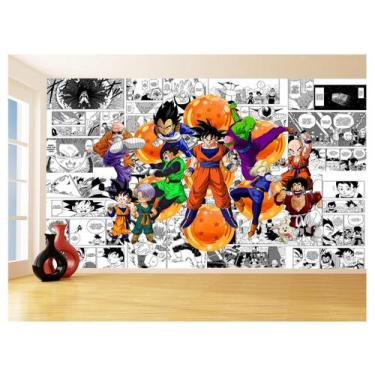 Imagem de Papel De Parede Dragon Ball Goku Vegeta Anime 3,5M Dbz199 - Você Decor