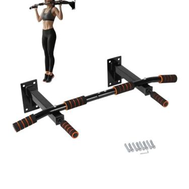 Imagem de Barras de puxar montadas na parede - Equipamento de treinamento de força | Estação de imersão de barra de queixo montada na parede - para academia em casa, exercícios corporais, exercícios internos