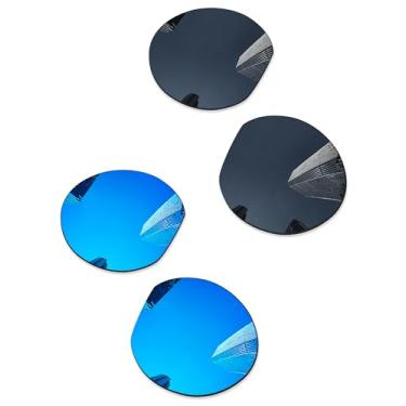 Imagem de Combine8 Lentes de reposição para óculos de sol Oakley Meta HSTN, Preto + azul gelo, 60 Millimeters