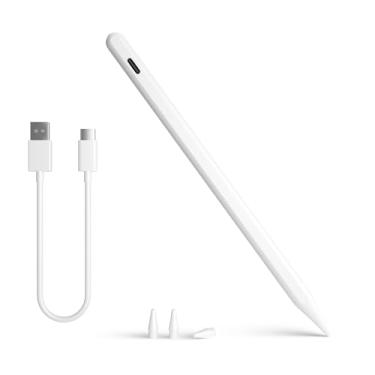 Imagem de Caneta Stylus Pencil para Apple iPad Air de 11/13 polegadas M3/M2, iPad Pro 13/12,9/11 polegadas, iPad A16/11ª/10ª/9ª/8ª/7ª polegadas, iPad Air Pencil 6/5/4/3ª geração, compatível (2018-2025) com
