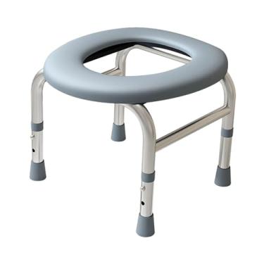 Imagem de FashionCha Assento Sanitário Dobrável para Idosos, Cadeira de Cócoras para Idosos, Base Estável para Cuidados Domiciliares, Cadeira Sanitária para Banheiro para