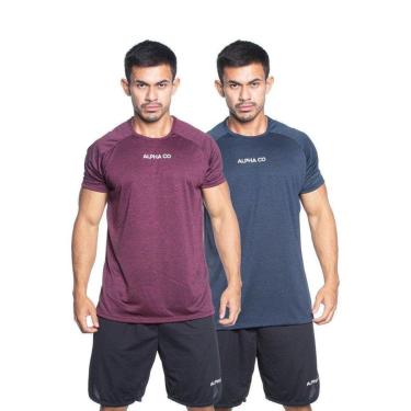 Imagem de Kit 2 Camisetas Dry Alpha Co Masculina-Masculino