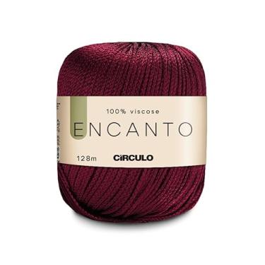 Imagem de Fio Encanto Linha Novelo Circulo 100% Viscose - 128m - 100g (Bordô)