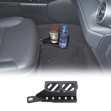 Imagem de Suporte de copo de console central compatível com Toyota Land Cruiser 250 Prado J250 LC250 2024 2025, suporte de armazenamento de copo de água lateral copiloto de alumínio, armazenamento para copo de