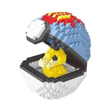 Imagem de Novo 20 estilos poke bola blocos pequenas partículas mini construção m