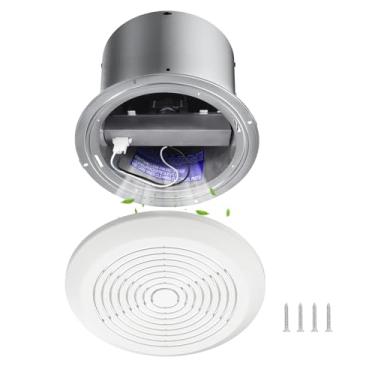 Imagem de BSTSLL V2262-50 Exaustor de banheiro de 7 polegadas, exaustor de montagem de teto atualizado de 50 CFM, 1.0 sones, ventilação silenciosa e eficaz para banheiro, lavanderia, cozinha, casa móvel