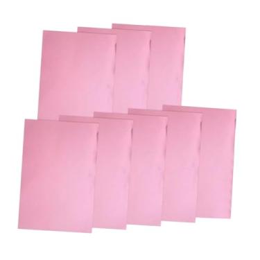 Imagem de Vaveren 8 folhas de papel cartão metalizado, ideal para recorte e plotter, convites, scrapbooking e muito mais, Rosa