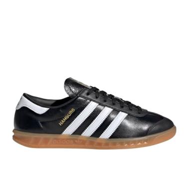 Imagem de adidas Tênis feminino Hamburgo com cadarço casual - preto, Preto, 34