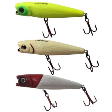 Imagem de Kit Isca Artificial Stick One 85 Tucunaré Marine Sports 3 Unidades