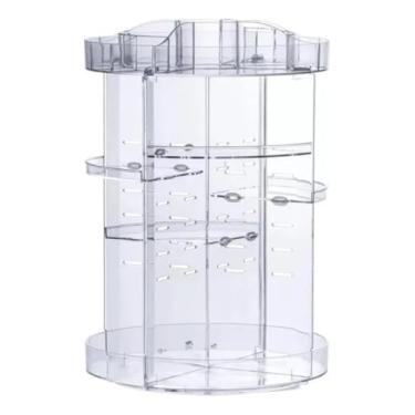 Imagem de Caixa redonda giratória para guardar cosméticos