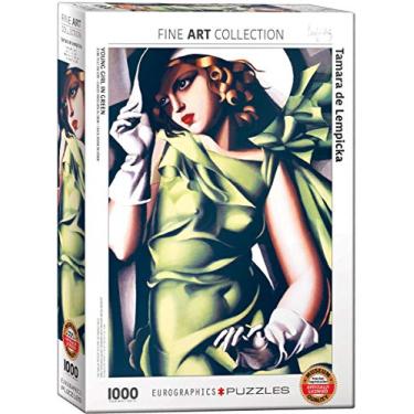 Imagem de Eurographics Quebra-cabeça Young Girl in Green de Tamara De Lempicka 1000 peças