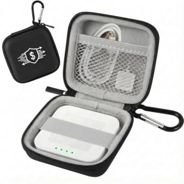 Imagem de COMECASE Capa para leitor de cartão com chip, suporte rígido para bolsa de transporte compatível com leitor quadrado A-SKU-0485 sem contato com cabo de carregamento USB para cartões EMV Chip/Apple Pay