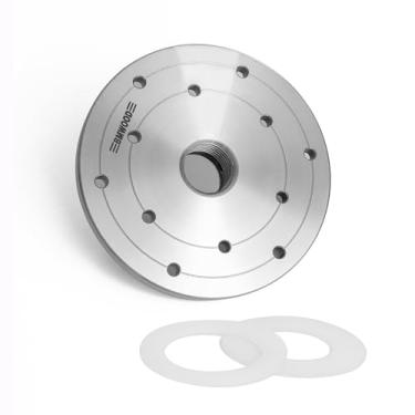 Imagem de BMWOOD Placa frontal de 15 cm com rosca 1-1/10.2 cm x 8TPI, com duas arruelas de nylon para torno de madeira.
