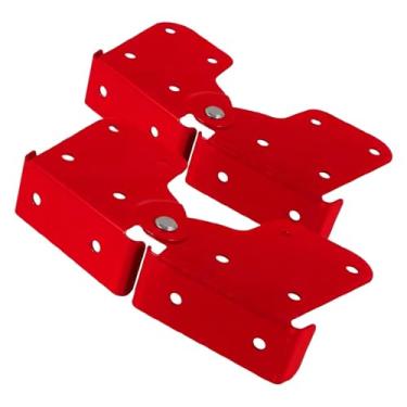 Imagem de Ｂｅｓｇａ Kit com 2 dobradiças para escada de sótão. Substituição de dobradiças de liga de alumínio para escada de pátio, Dobradiça Plana