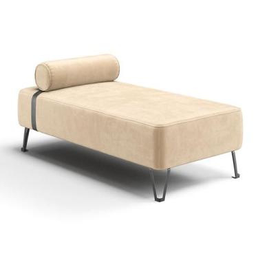 Imagem de Recamier Erikson Velosuede Bege 142 cm - Mobly